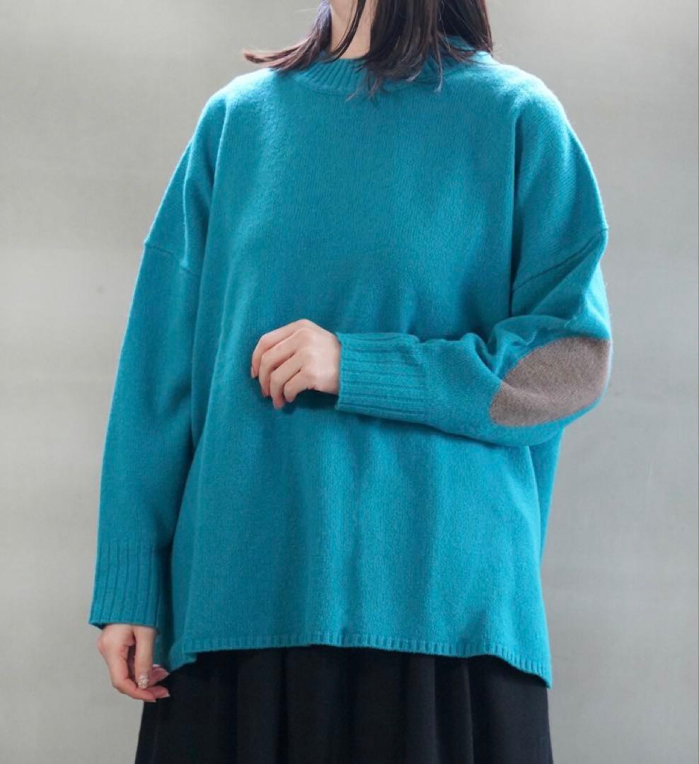 まちゃ様専用】ナチュラルランドリー エルボーパッチ ラフプルオーバー