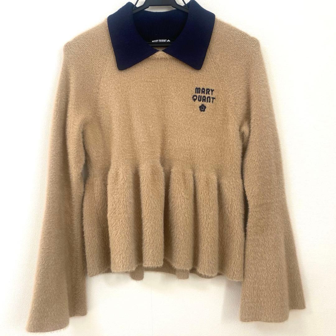 MARY QUANT フレアペプラムニット 楽天市場】【クーポン利用で3705円】前後2wayペプラムニットトップス