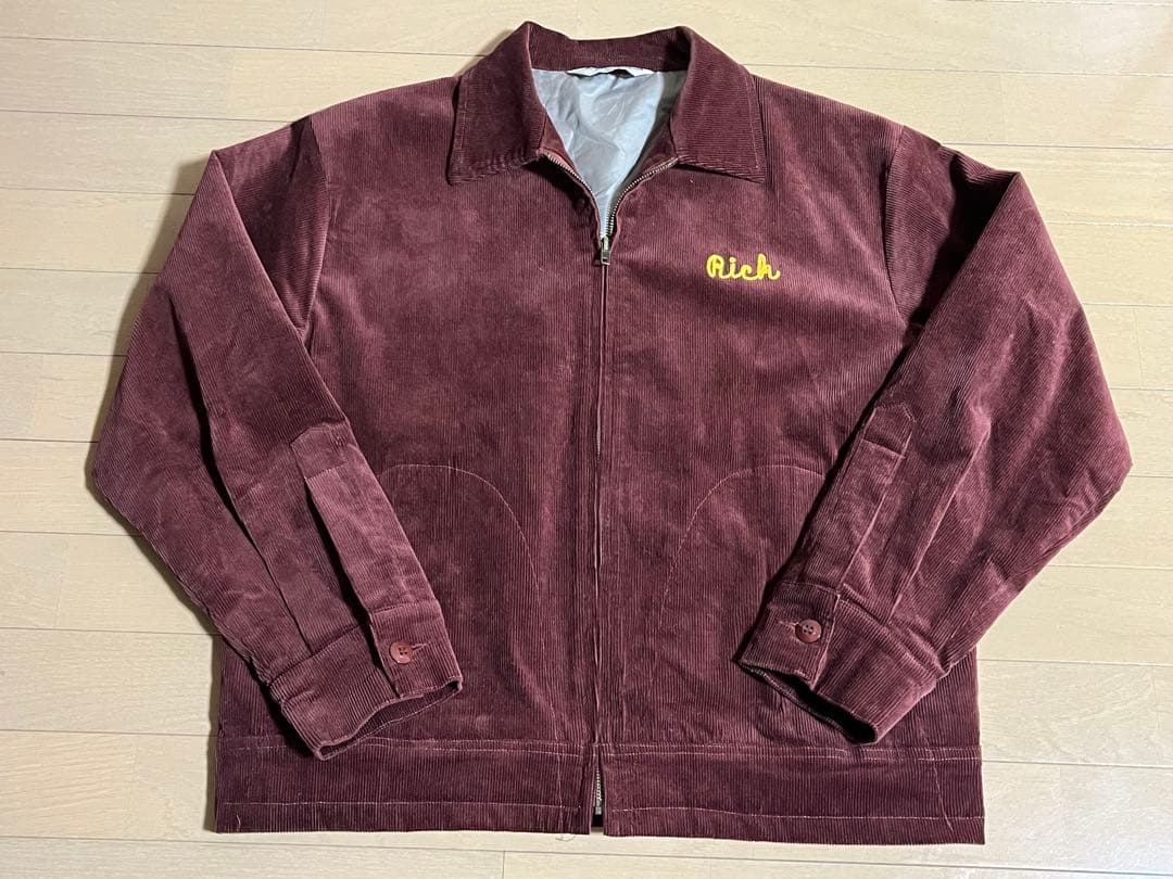 Backers バッカーズ インディアン刺繍コーデュロイジャケット バーガンディ