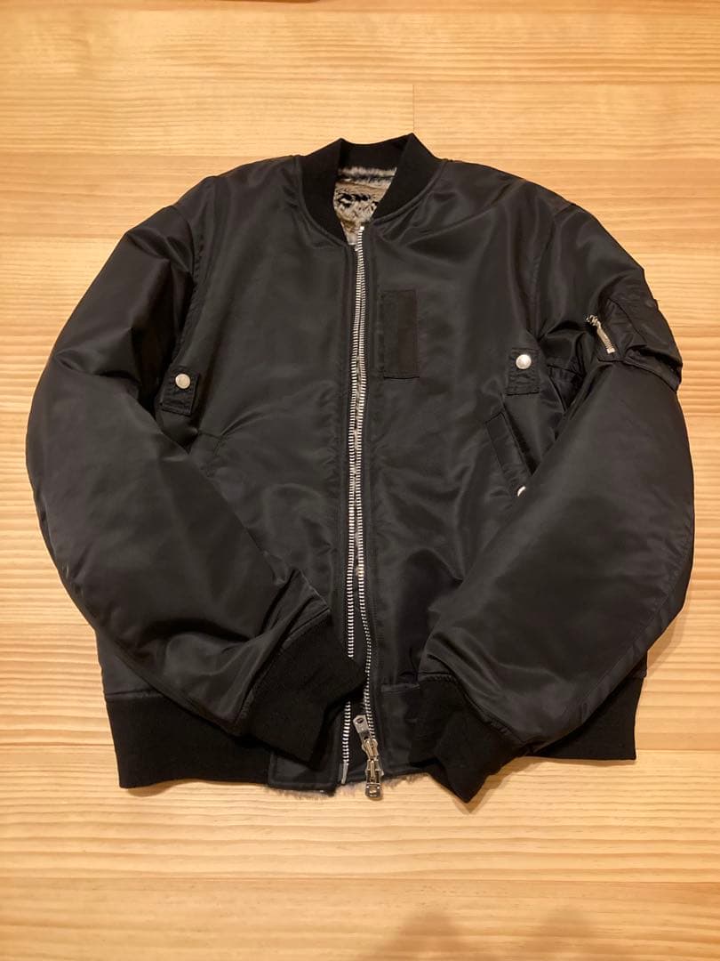 ソロイスト faux fur lining flight jacket. 48 - メルカリ