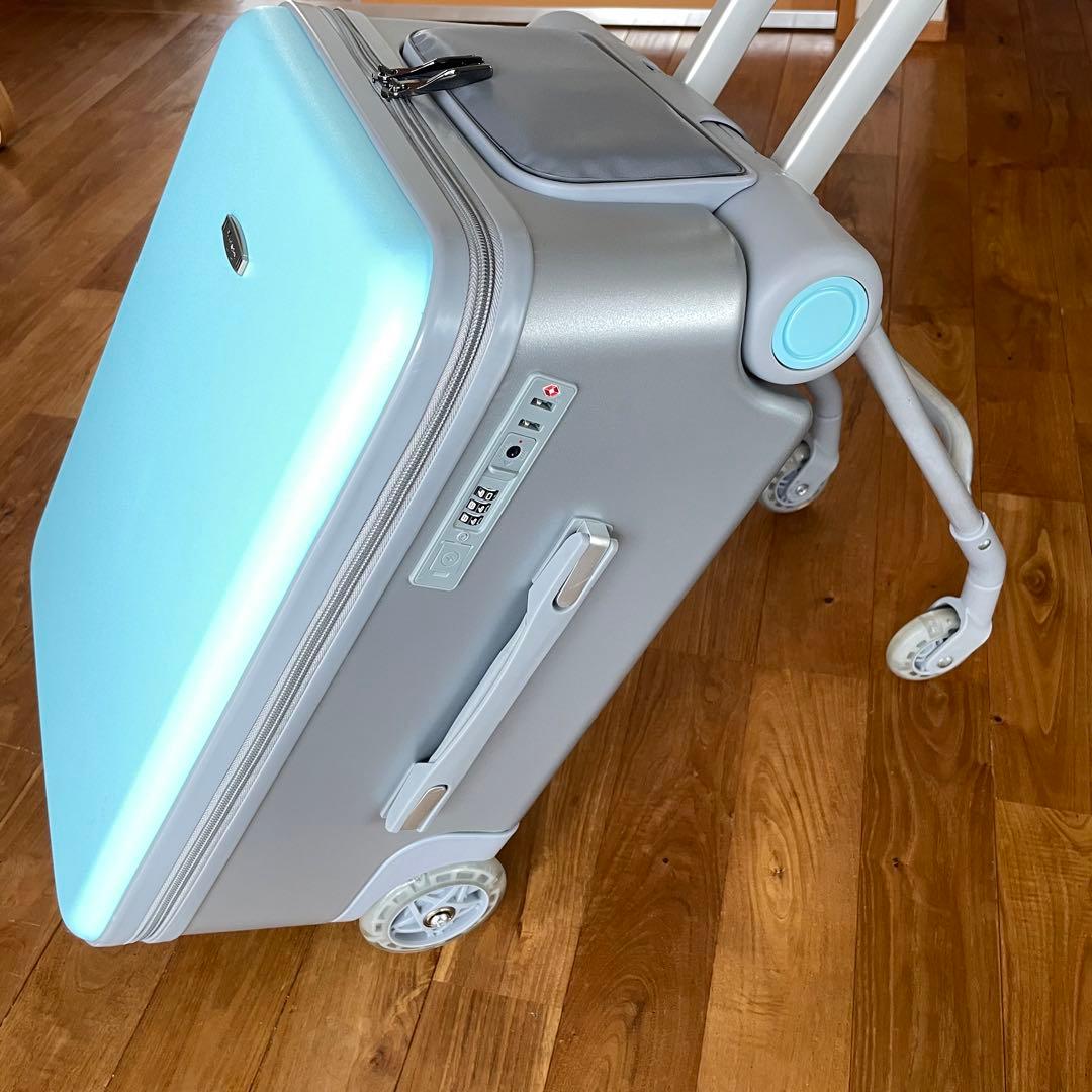 子供用　乗れるスーツケース　キッズ キャリーケース 40L大容量 ブルー Amazon | [Hopeholic] 子供用スーツケース乗れる キッズ キャリー