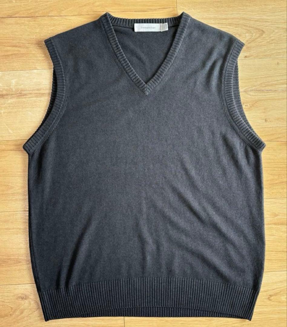 Ermenegildo Zegna シルク カシミヤ ベスト グレー ゼニア - メルカリ