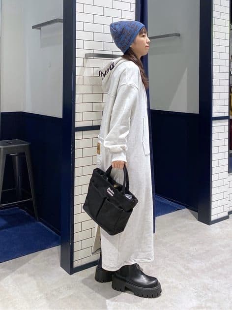 特価L/Tグレー♪RCSカラーステッチパーカーワンピース他の商品と纏め買い