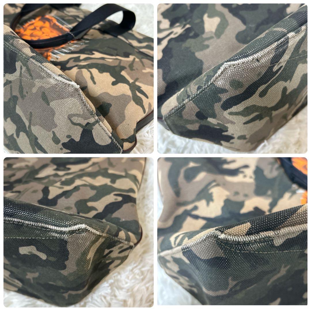 希少美品】COACH×WhisBe コラボ ガミーベア トートバッグ カモフラ