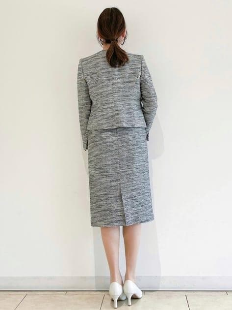 新品オペークドットクリップ ジャケット＆スカート セットアップ