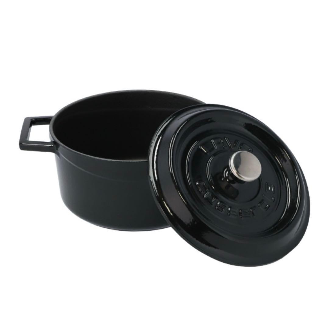 LAVA ラウンドキャセロール 20cmストウブstaubル・クルーゼ類似品