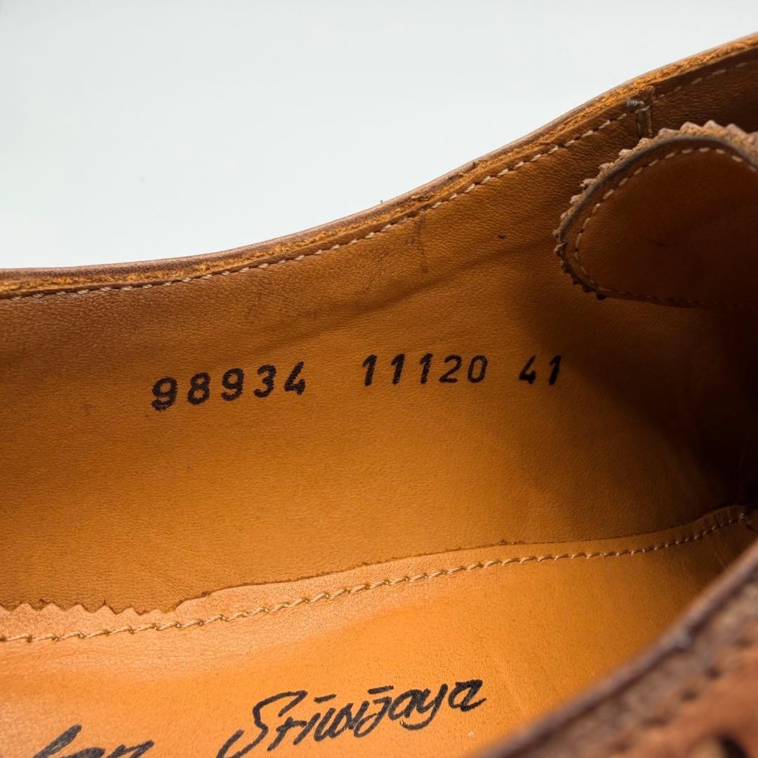 【美品】ジャランスリウァヤ ウィングチップ 26.5cm ブラウン 内羽根 革靴