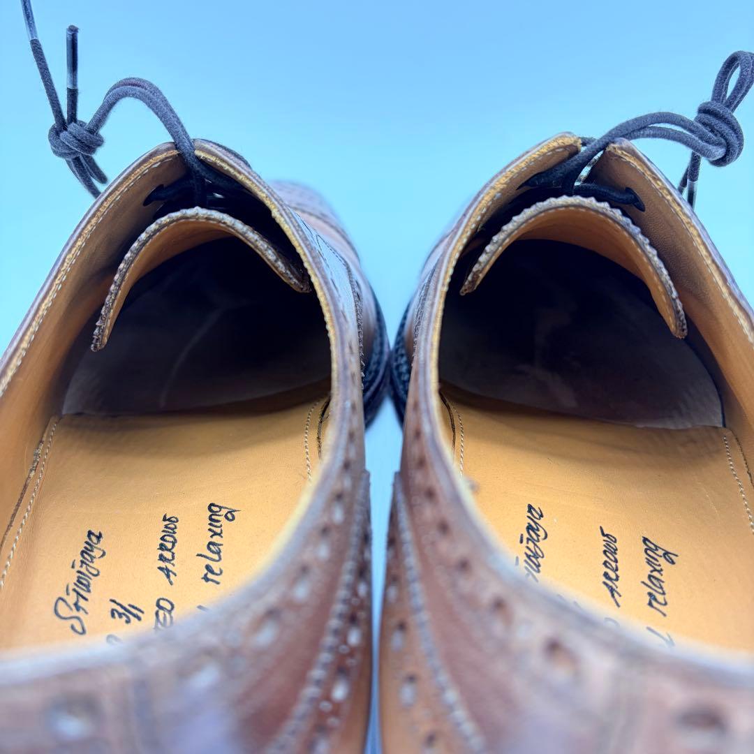 【美品】ジャランスリウァヤ ウィングチップ 26.5cm ブラウン 内羽根 革靴