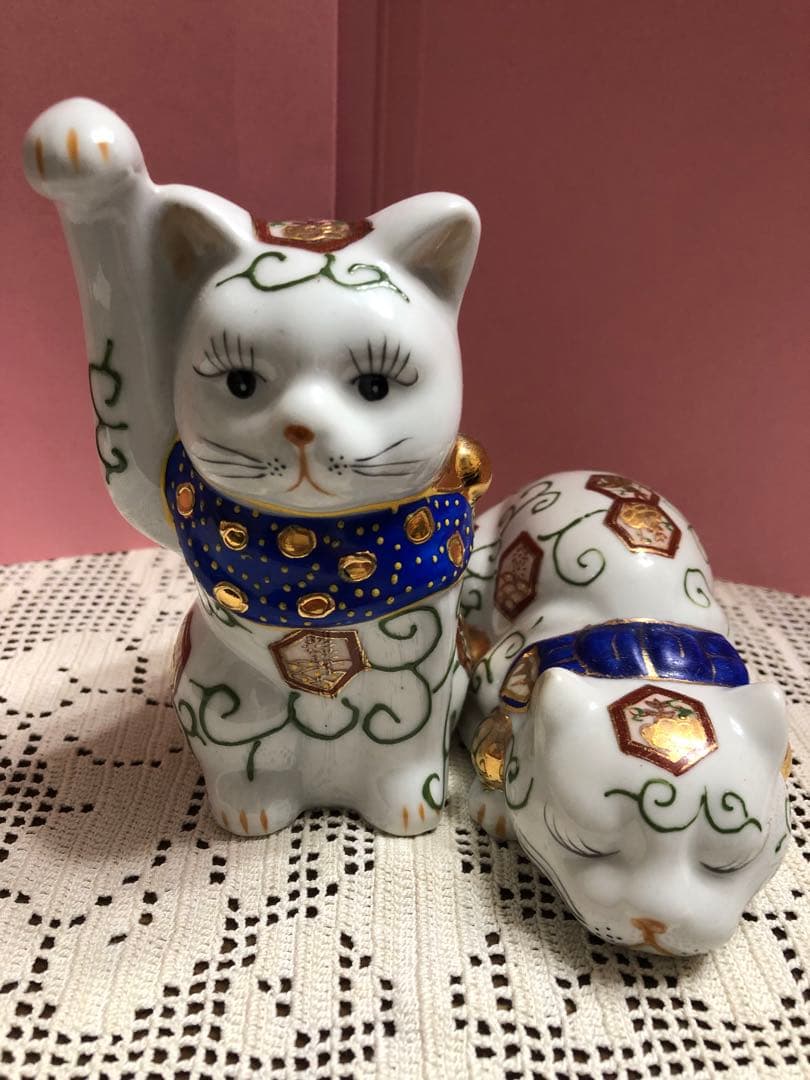招き猫　2体　伊万里焼き 2502004263699017_01_2052.jpeg