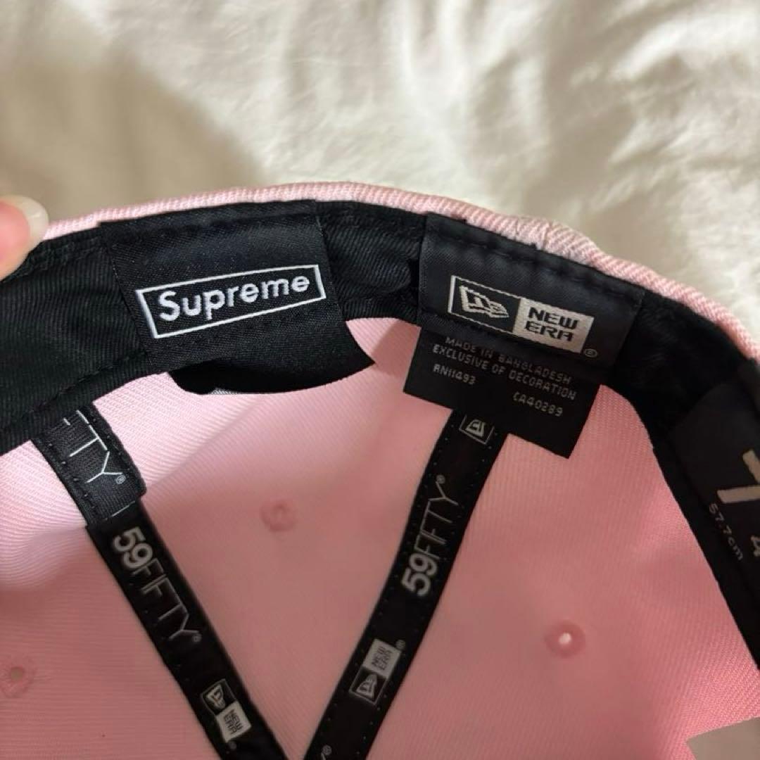 帽子 Supreme Gold Cross S Logo New Era \"Pink\"