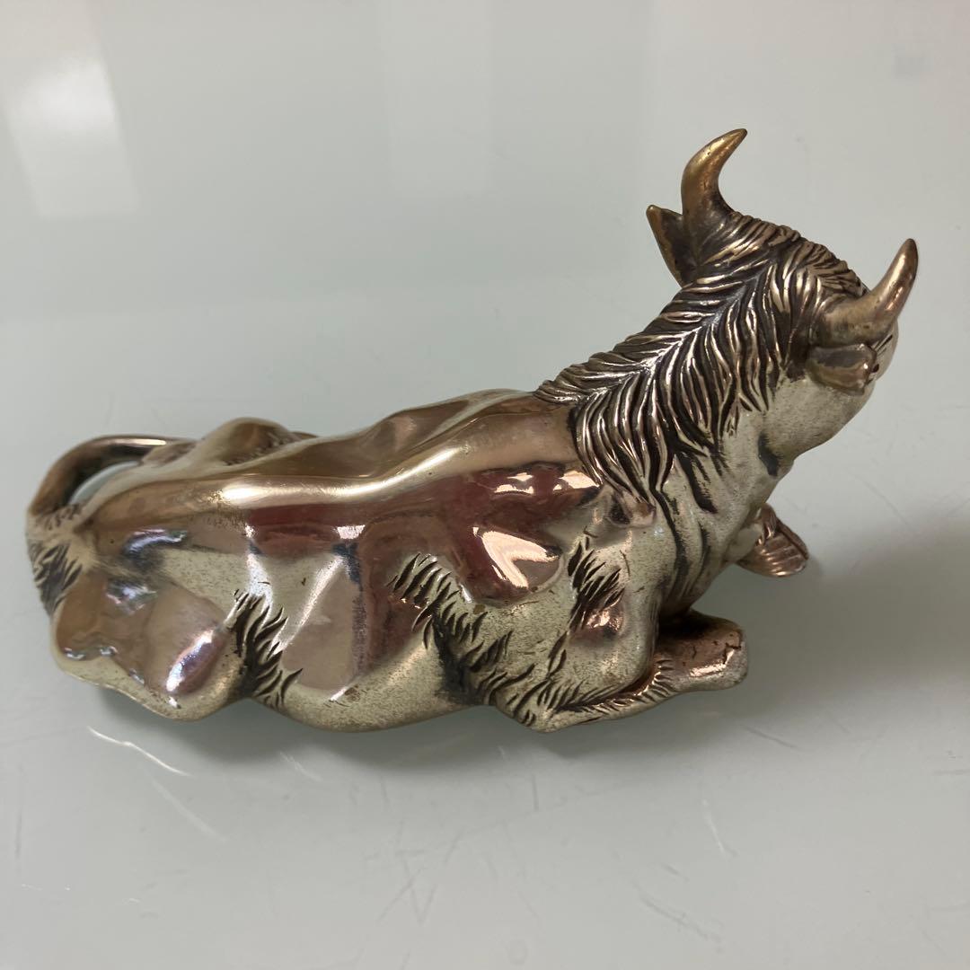 高村光雲 座牛 洋銀 置物 アンティーク - メルカリ