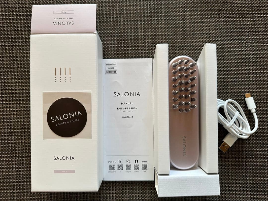 SALONIA サロニア EMS リフトブラシ ピンク 美顔器 電気ブラシ Amazon.co.jp: SALONIA サロニア EMS リフトブラシ ピンク ギフトBOX