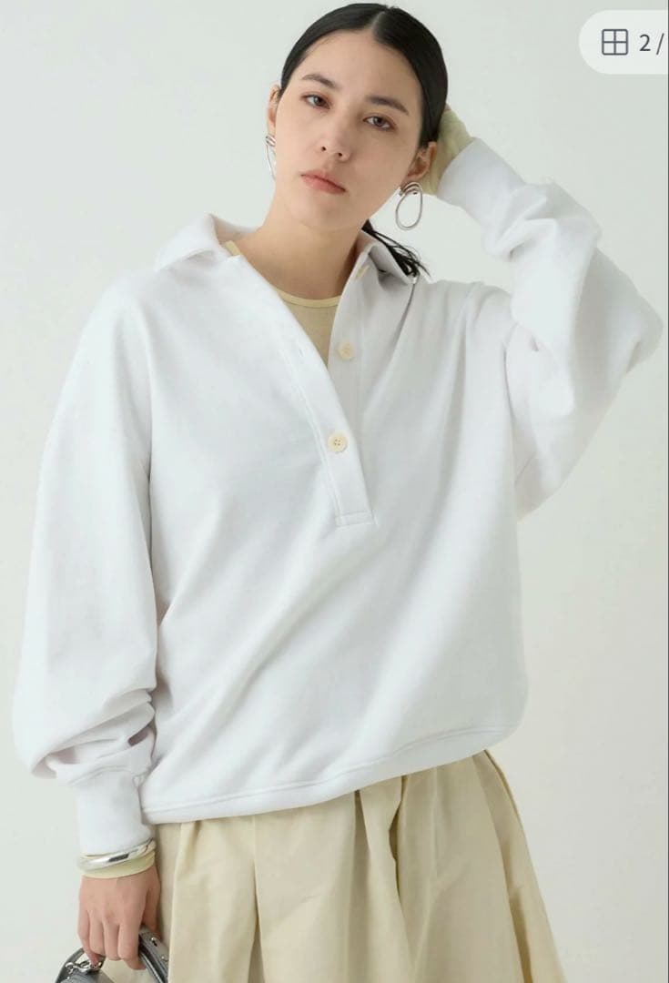 現在販売中29700円　chaos why not now スキッパー Chaos(カオス)｜【WHY NOT NOW】コアスキッパープルオーバー/【EC限定