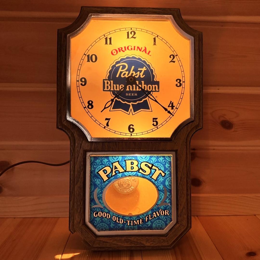 Pabst Blue Ribbon 振り子時計 壁掛け時計 ビンテージ パブスト Yahoo!オークション -「pabst blue ribbon」(アンティーク
