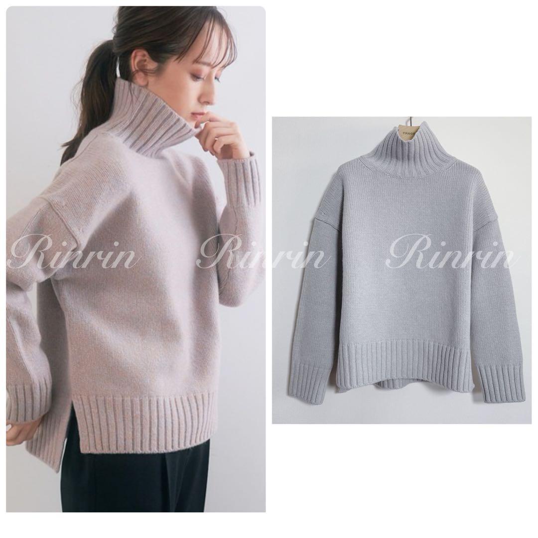 ANAYI ウールカシミヤドロップショルダー プルオーバー 38 - メルカリ