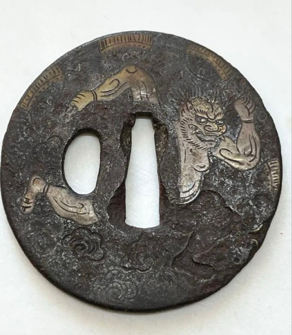 極上 刀鍔 象嵌。BL2-77 極上 刀鍔 象嵌。BL2-77 Yahoo!オークション -「武州 鍔