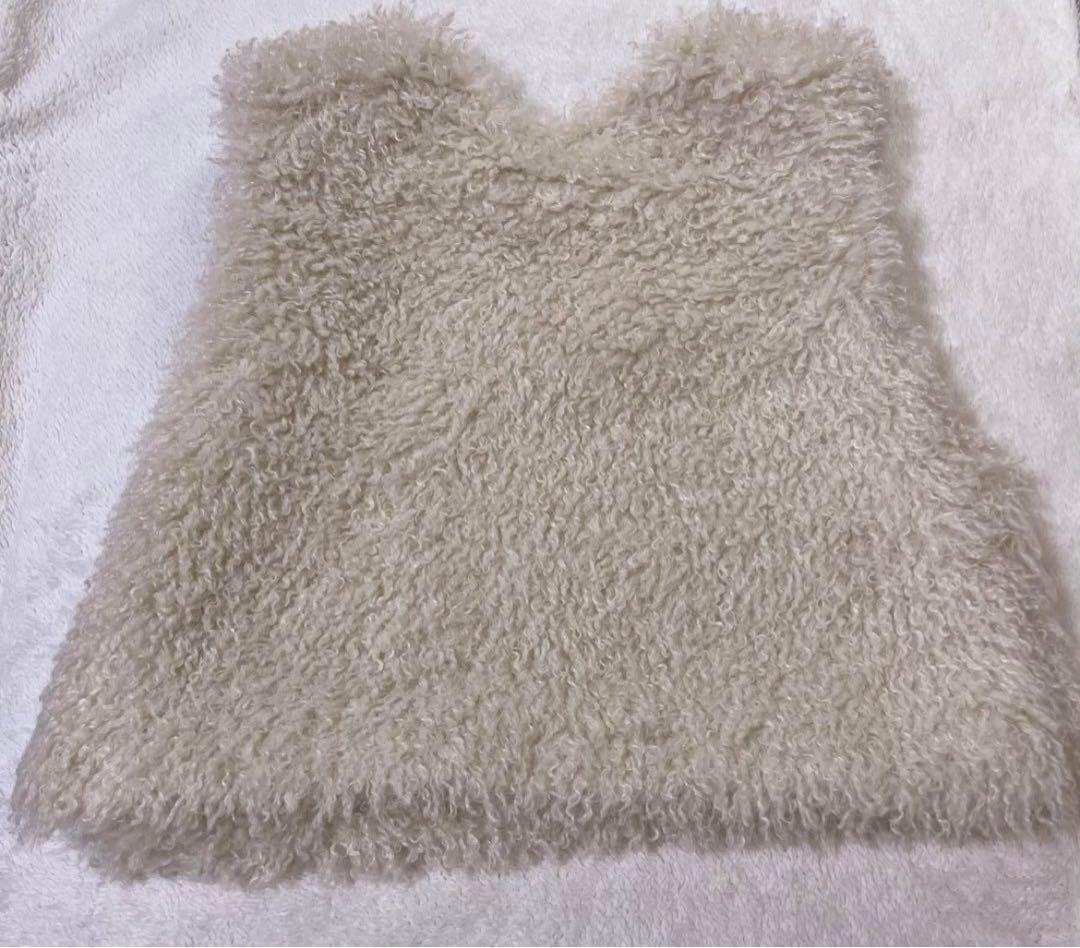 トゥモローランド Ballsey プードルファーVネックベスト ボールジィ