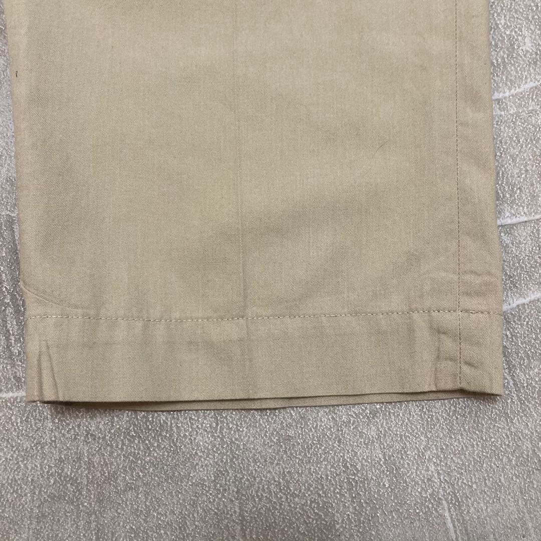 60s チノパン ワークパンツ カーキベージュ W32 ワイド ヴィンテージ