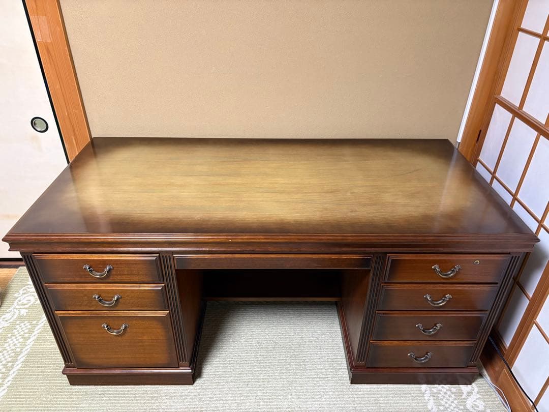 カリモク 木製 書斎机 クラシックスタイル 楽天市場】カリモク 書斎机 コロニアル デスク 幅1520mm【SC5041JK