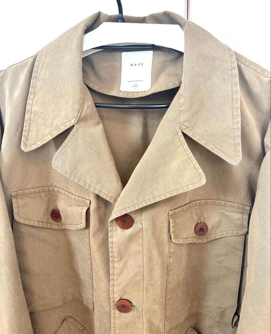 KAJA OVY WIDE SAFARI JACKET 2 ベージュovy - メルカリ