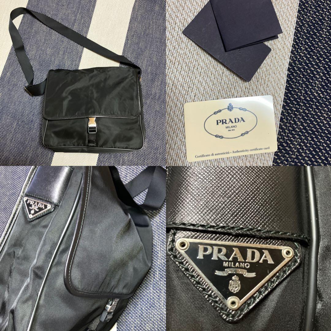 PRADAメッセンジャーバッグ　中古美品良好 PRADA プラダ メッセンジャーバッグ ショルダーバッグ ナイロン