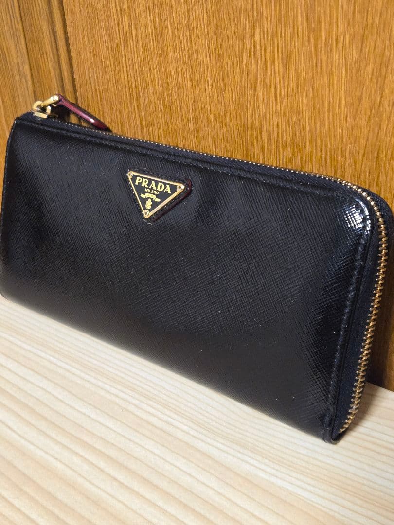 正規品 PRADA プラダ サフィアーノ L字 ファスナー 長財布 PRADA（プラダ） Saffiano Metal サフィアーノ L字ファスナー長財布