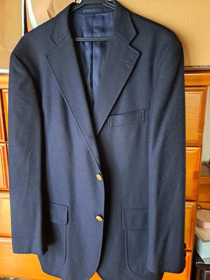 J.PRESS ジェイプレス 秋冬 刻印 金ボタン☆ ウール ジャケット 濃紺