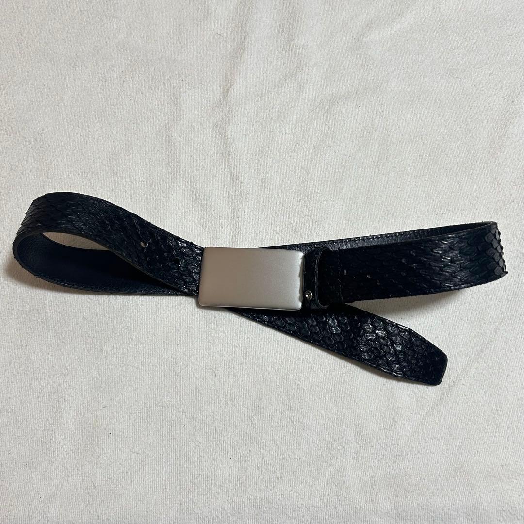 00s fuga leather python belt vkei