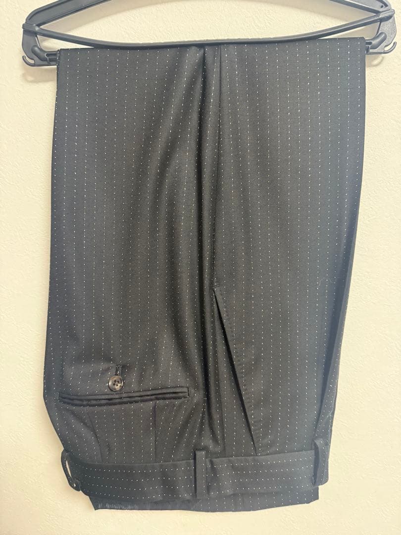 ワコマリア　DORMEUIL スラックス　sサイズ　金ラメ　ストライプ WACKO MARIA(ワコマリア) 23SSDORMEUIL社製 GLITTER STRIPED PLEATED