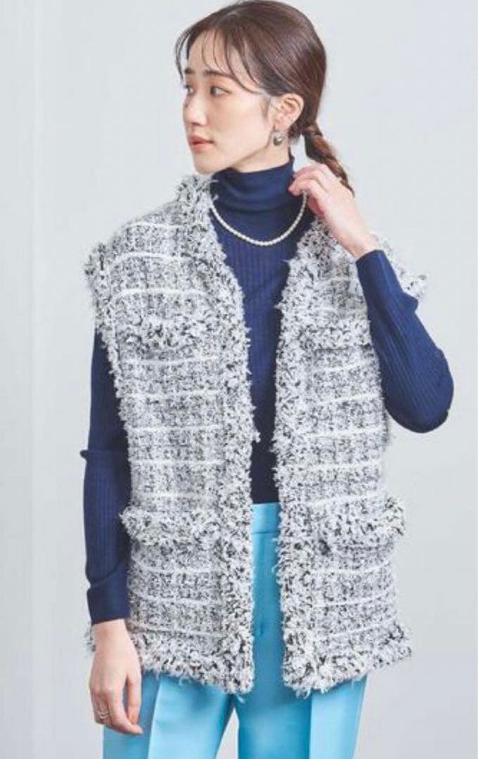 ミックスチェック ツイード ニットベスト ユナイテッドアローズ - メルカリ