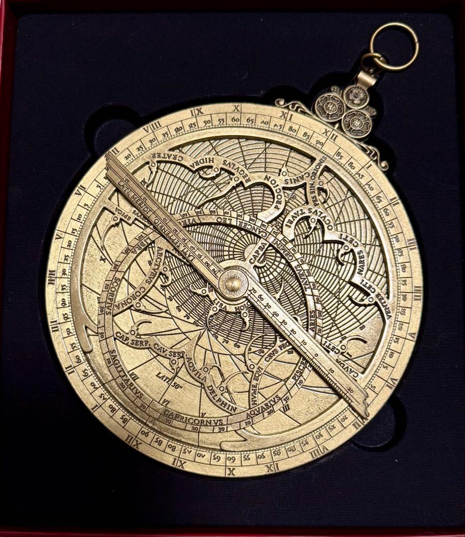 真鍮製 アストロラーべ 直径15cm 海外製 アストロラーベ 15cm ハルトマン作 真鍮製 | 大英博物館収蔵品の復刻
