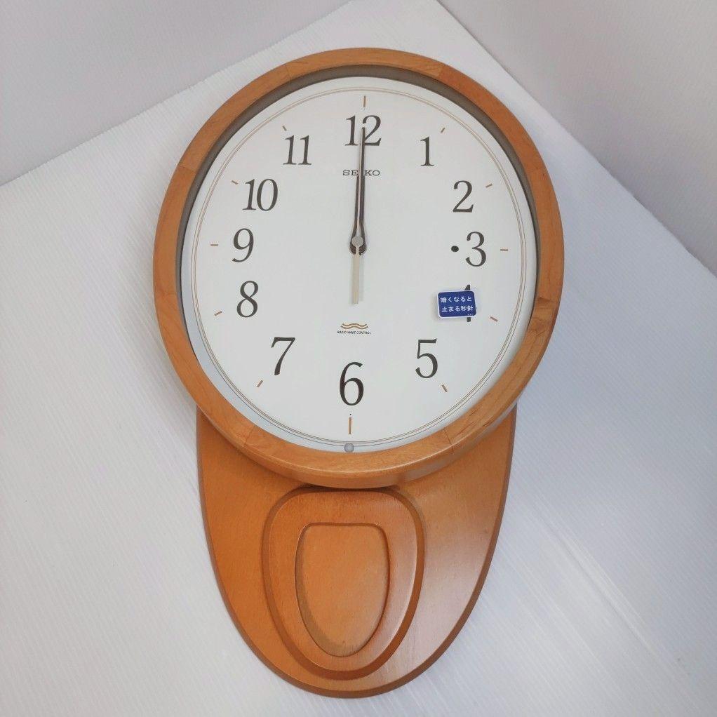 SEIKO電波掛け時計 PH203B 木製振り子 高級アルダー材 正確無比 - メルカリ