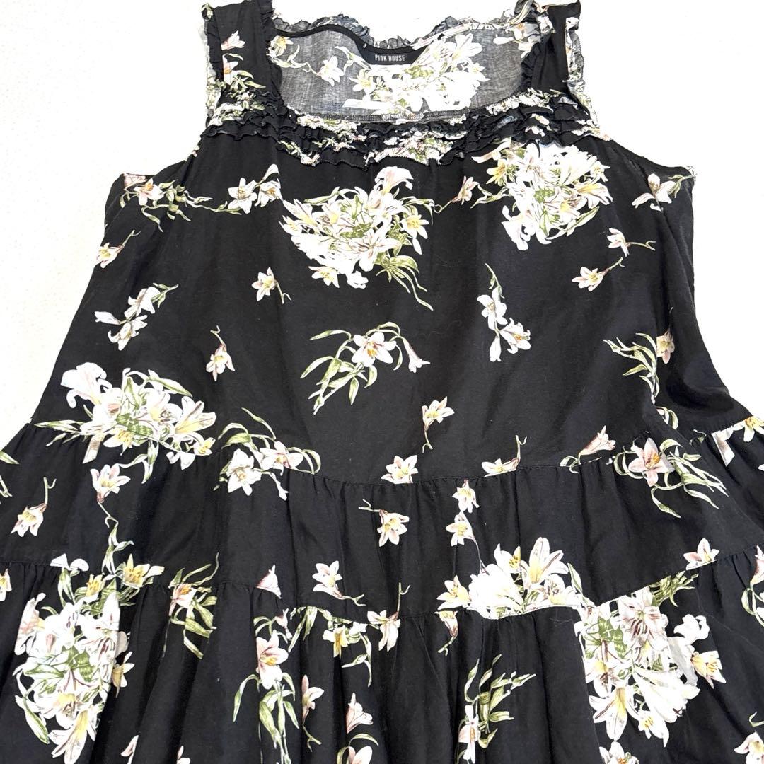 極美品/21年モデル】ピンクハウス ロングワンピース リリー フリル