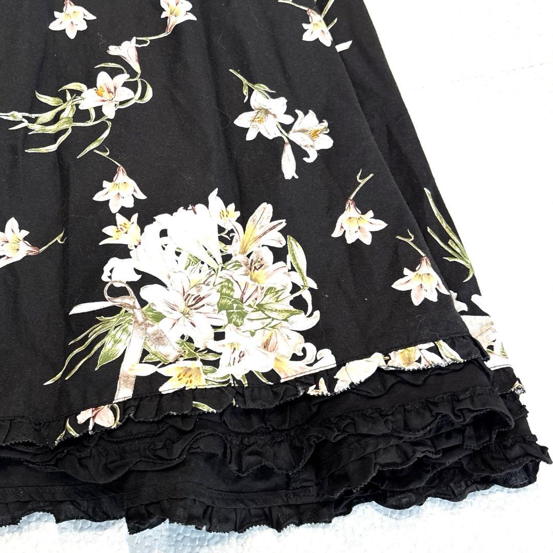 極美品/21年モデル】ピンクハウス ロングワンピース リリー フリル