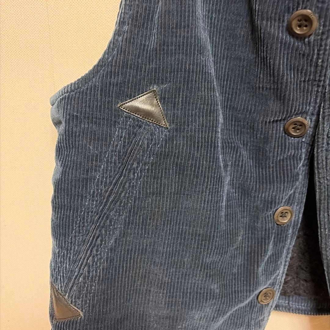 45R 45rpm コーデュロイ ボア ベスト ネイビー M サイズ3 - メルカリ