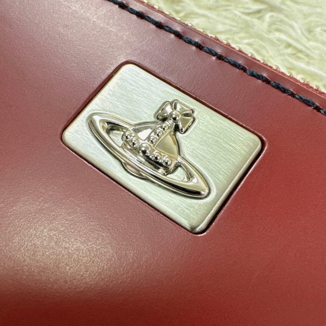 新品級✨ヴィヴィアンウエストウッド 長財布 カラーステッチ オーブ