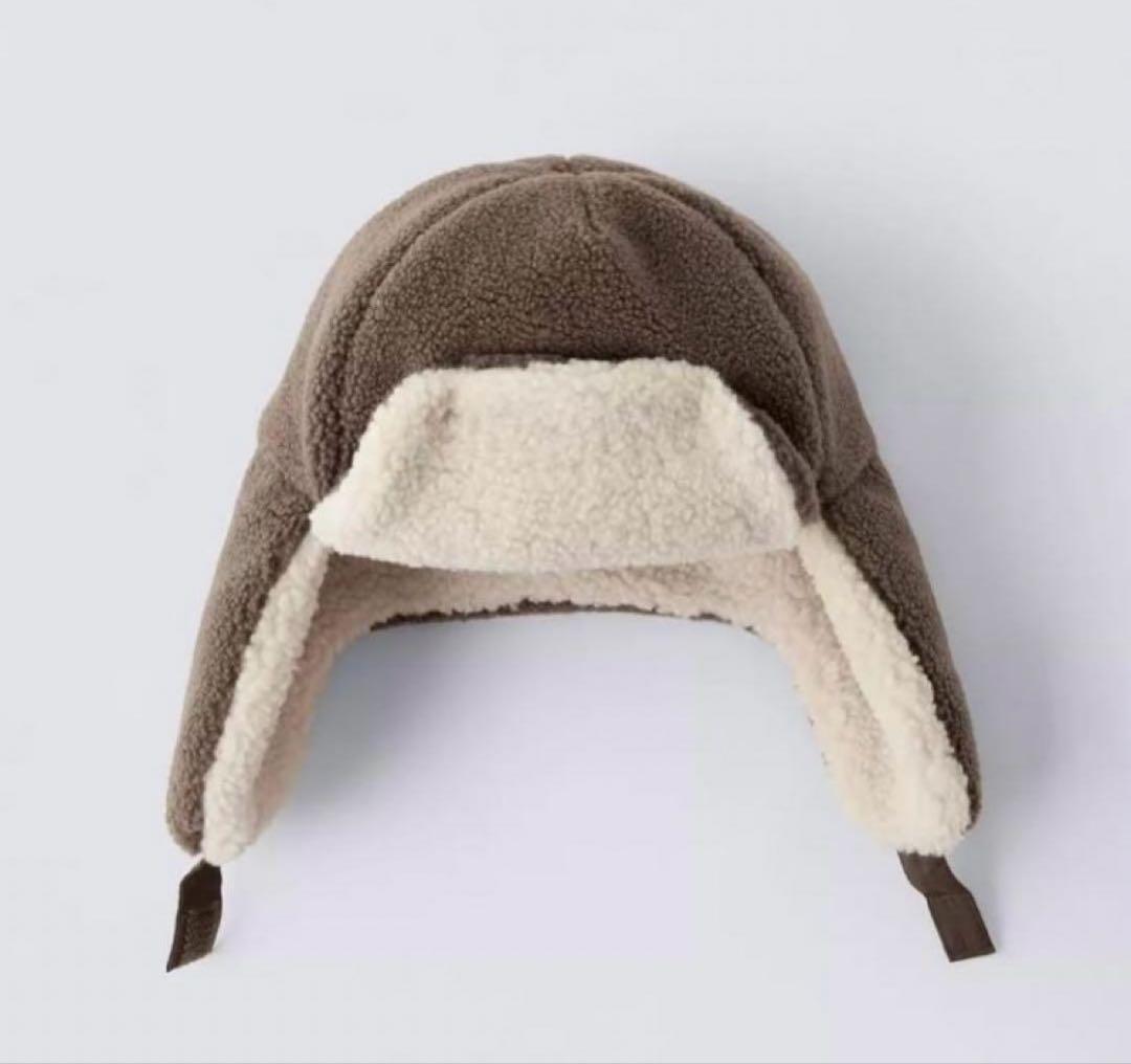 ZARA ベビー 冬用帽子 フライトキャップ パイロット帽 - メルカリ