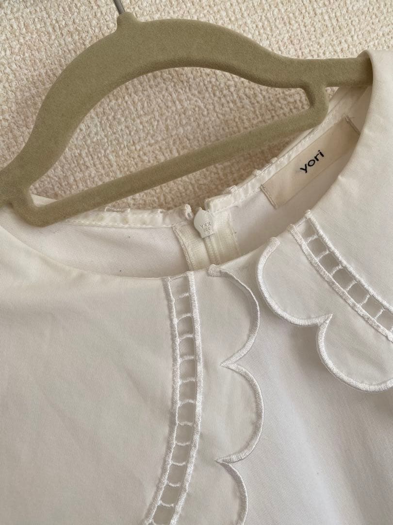 yori ヨリ スカラップカラーロンTee - メルカリ