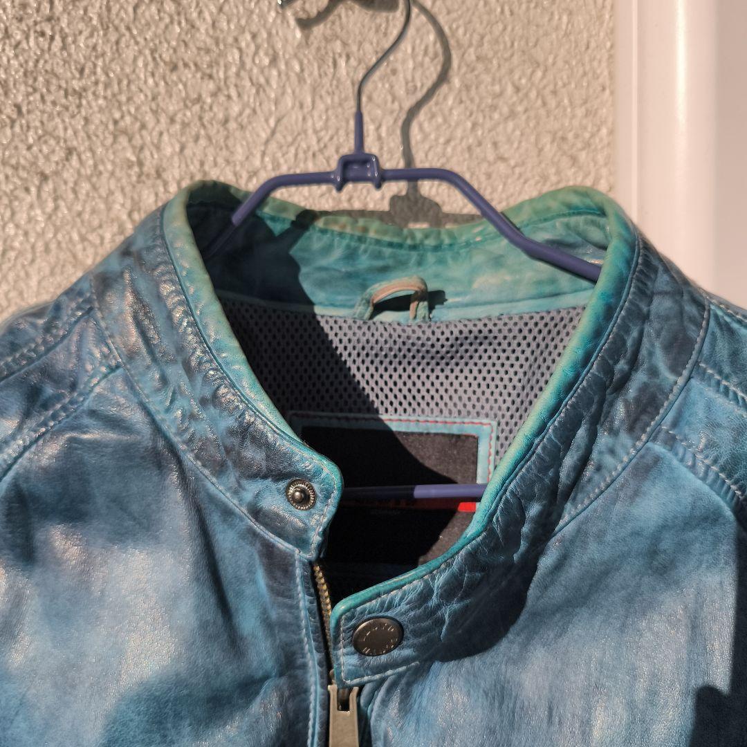 LLOYD ダークブルー シングルライダースジャケット | Shop at Mercari