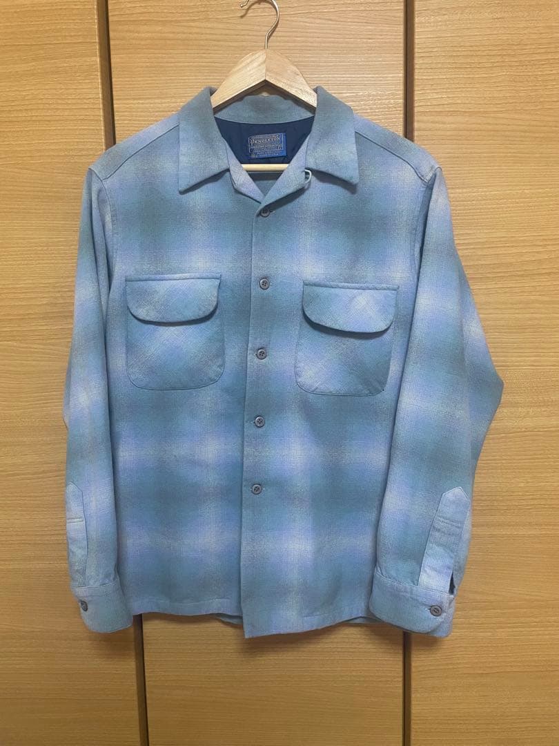 トップス 70S PENDLETON OMBRE CHECK WOOL SHIRT PENDLETON（ペンドルトン） 70'S PENDLETON Wool Ombre Check Open