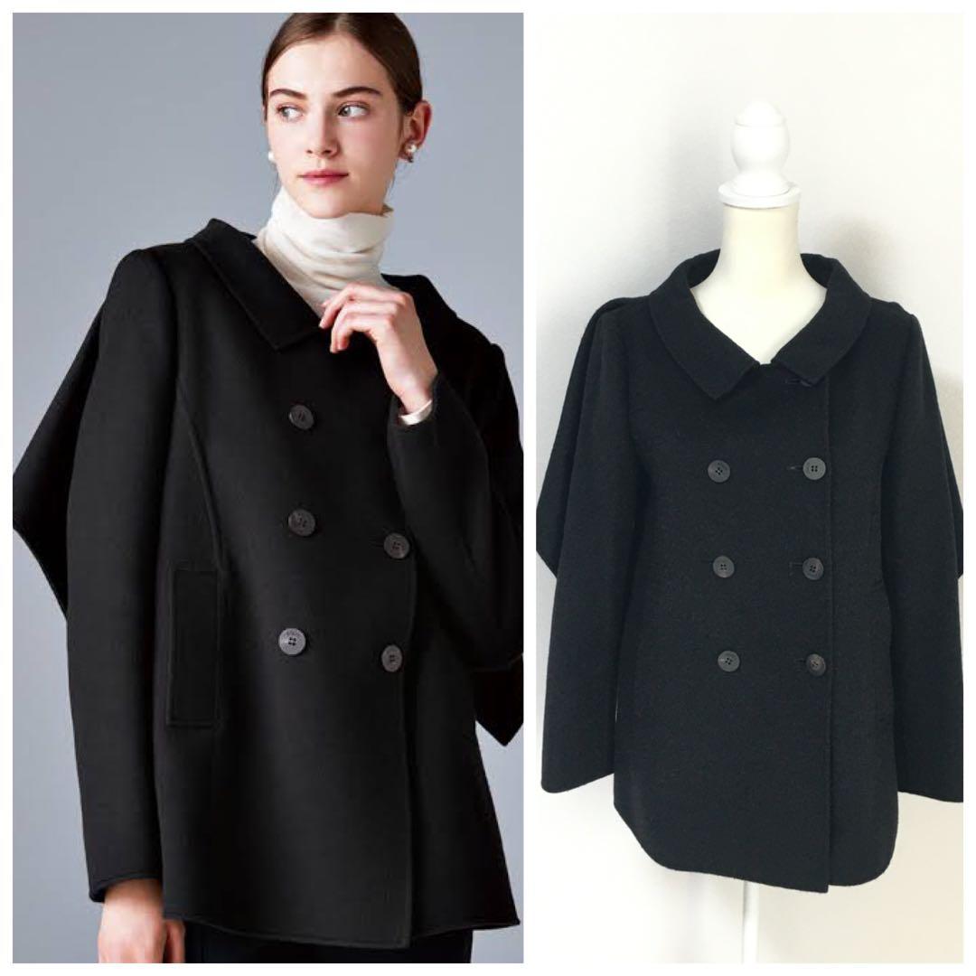 近年美品 FOXEY フォクシー カシミヤ ダブルフェイス アウター コート