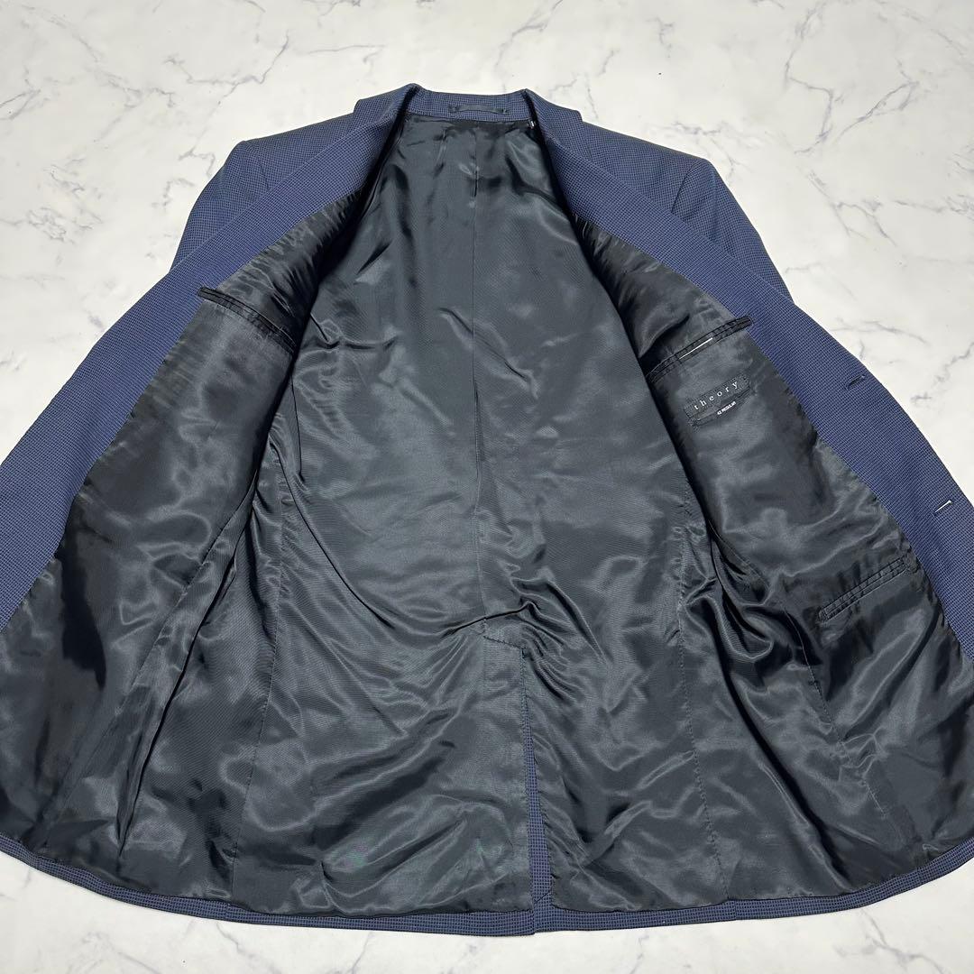 未使用級美品 セオリーtheory セットアップスーツ ネイビー サイズ42