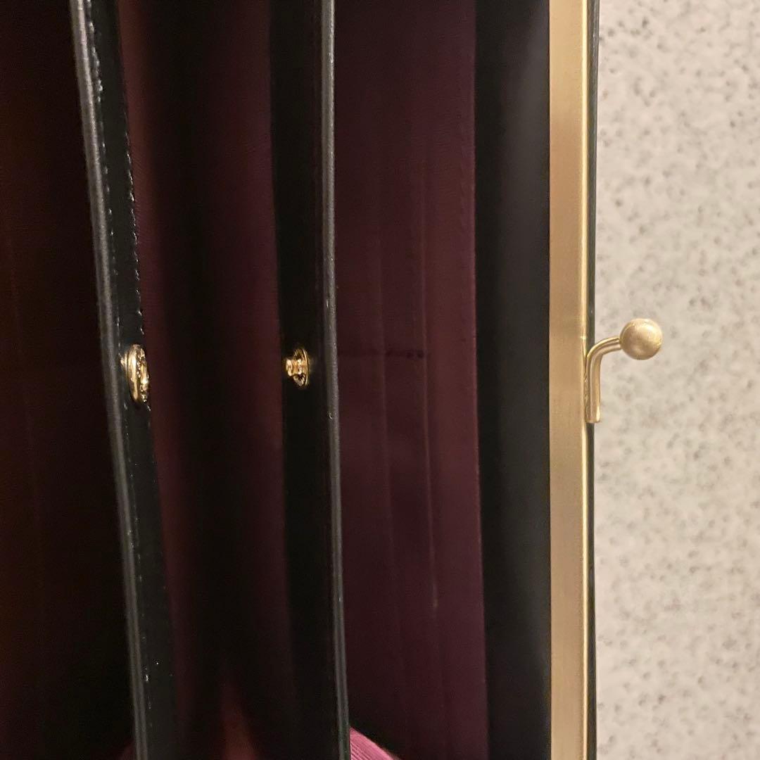 新品　アニエスベー ガラスレザーロングウォレット \"Gloria\"