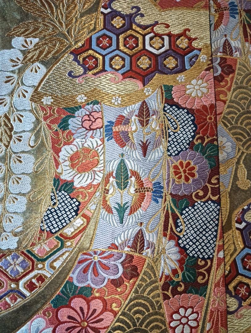 豪華総柄 本絞り金彩手描き友禅 振袖フルセット未着用しつけ付 丈163