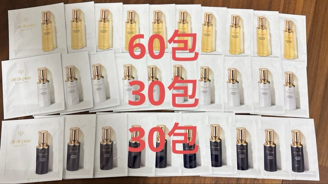 clé de peau BEAUTÉスキンケアサンプル化粧水&朝用乳液&夜用乳液