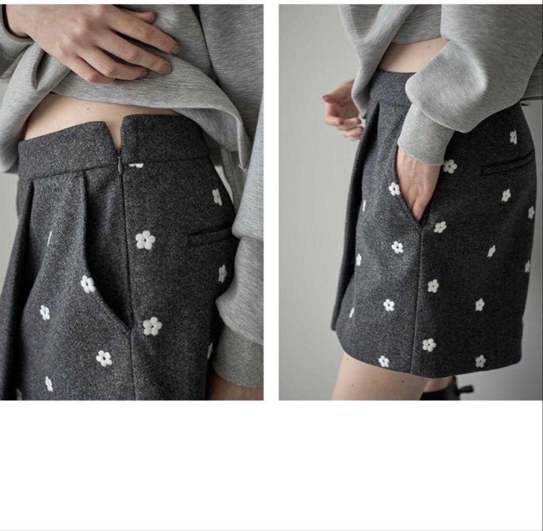 ellie フラワースコート 花柄スカート ellie フラワースコート 花柄