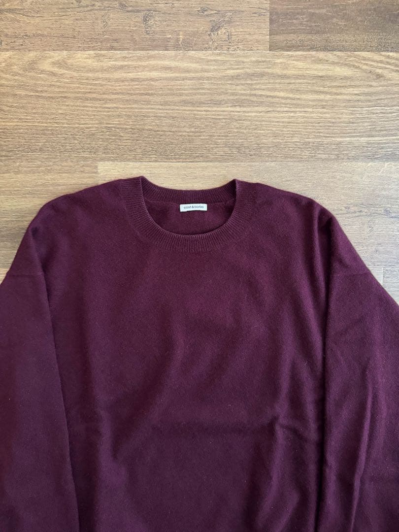 cash & barba モンゴリアンカシミヤセットアップ ボルドー - メルカリ