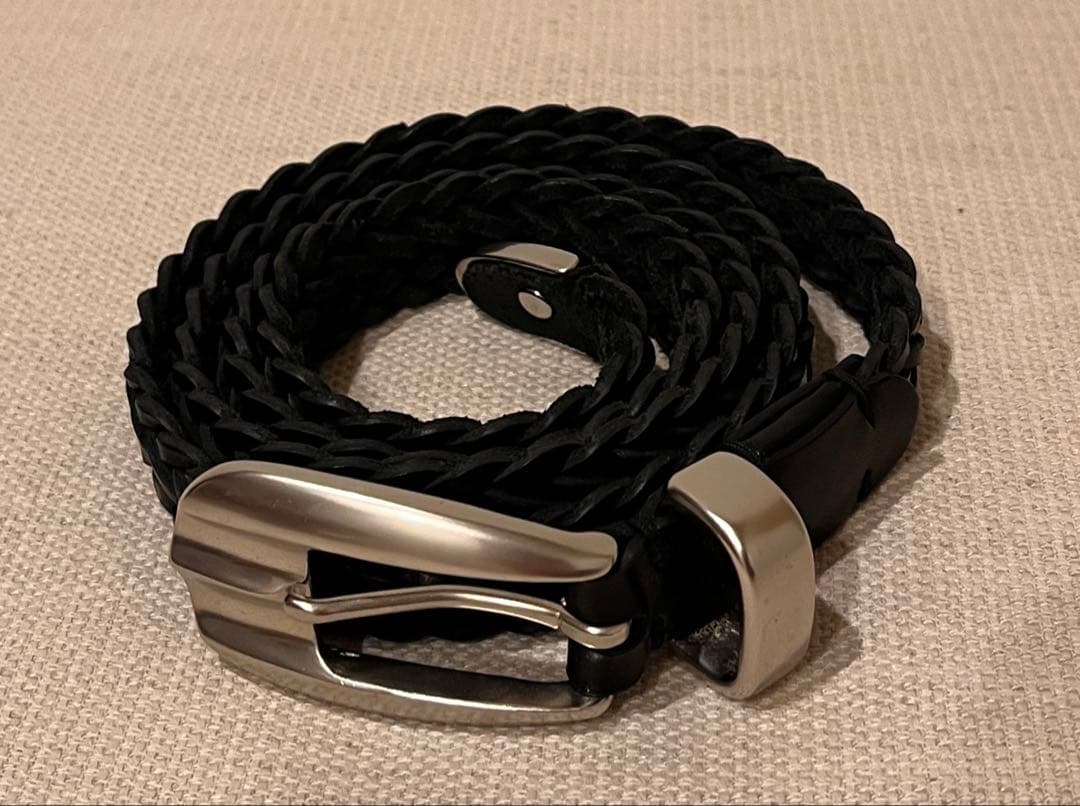 【美品】slow ハービー メッシュベルト 黒 Mサイズ ハービー ＜クーポン対象外＞SLOW スロウ herbie mesh belt メッシュ