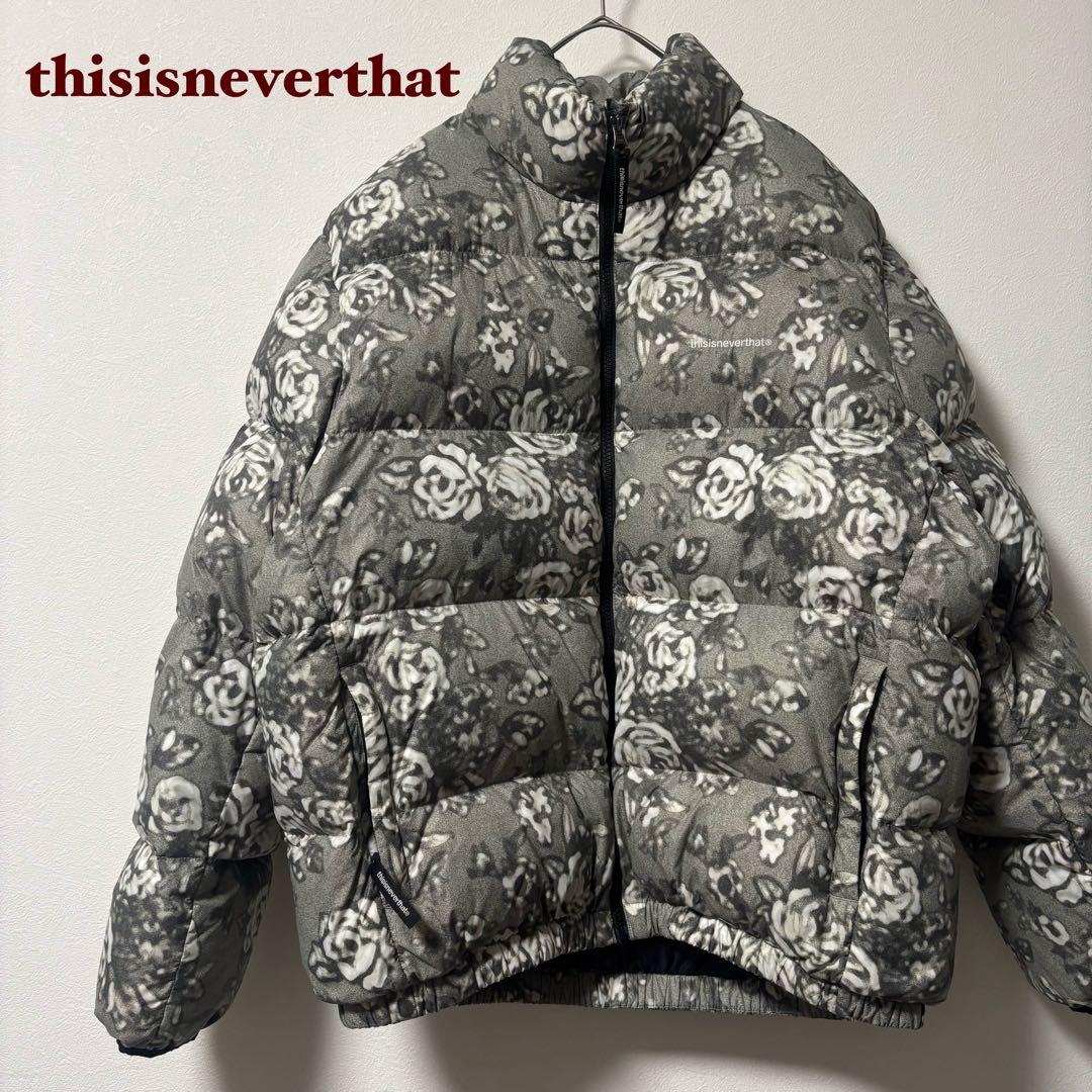 未使用級✨thisisneverthat ネバザ ダウンジャケット 花柄 M - メルカリ