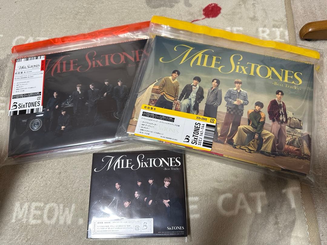 SixTONES ベストアルバム　MILESixTONES　DVD盤3形態セット 3形態同時購入DVDセット》MILESixTONES -Best Tracks-【初回盤A+初回盤